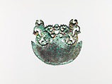 Crescent Ornament, Copper, Moche