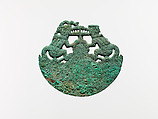 Crescent Ornament, Copper, Moche