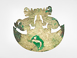Crescent, Gilded copper, Moche