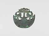 Crescent Ornament, Copper, Moche