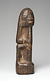 Seated Figure (Dyongou Serou), Wood, sacrificial materials, Dogon peoples