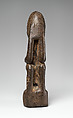 Seated Figure (Dyongou Serou), Wood, sacrificial materials, Dogon peoples
