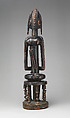 Seated Hermaphrodite Figure, Wood, Dogon peoples
