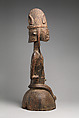Helmet with Seated Male Figure, Wood, Bamana peoples