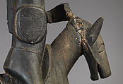 Equestrian, Wood, Iron staples, Bamana peoples