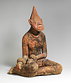 Seated Male Figure, Terracotta, Middle Niger civilization