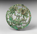 Shield, Moche artist(s), Silvered copper, Moche