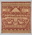 Ceremonial Textile (Tampan), Cotton, silver wrapped thread, silk, Lampung