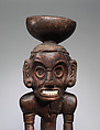 Zemí cohoba stand, Taíno artist(s), Guaiacum wood, shell, Taíno