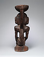 Zemí cohoba stand, Taíno artist(s), Guaiacum wood, shell, Taíno
