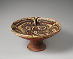 Pedestal plate, Coclé (Conte) artist(s), Ceramic, slip, Conte