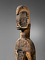 Male Figure, Master of the Narrow Face (active late 19th–early 20th century, Onitsha-Awka region, Nigeria), Wood, cotton cloth, pigment, plant fiber, metal, Igbo peoples