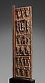 Ìlẹ̀kùn ààfin (Ìsẹ̀ palace door), Olowe of Ise (Nigerian, born Efon-Alaaye, ca. 1873–1938), Iroko wood, paint, Yoruba