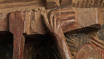 Ìlẹ̀kùn ààfin (Ìsẹ̀ palace door), Olowe of Ise (Nigerian, born Efon-Alaaye, ca. 1873–1938), Iroko wood, paint, Yoruba