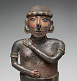 Standing Female Figure, Nayarit artist(s), Ceramic, slip, Nayarit