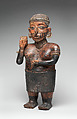 Standing female figure, Nayarit artist(s), Ceramic, slip, Nayarit