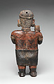 Standing female figure, Nayarit artist(s), Ceramic, slip, Nayarit