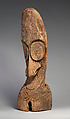 Finial from a Slit Gong (Atingting Kon), Wood, paint, Ambrym Island