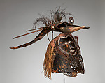 Mask (Buk, Krar, or Kara), Turtle shell, wood, cassowary feathers, fiber, resin, shell, paint, Torres Strait Islander