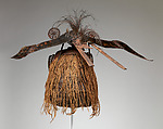 Mask (Buk, Krar, or Kara), Turtle shell, wood, cassowary feathers, fiber, resin, shell, paint, Torres Strait Islander