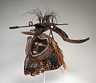 Mask (Buk, Krar, or Kara), Turtle shell, wood, cassowary feathers, fiber, resin, shell, paint, Torres Strait Islander