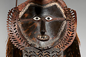 Mask (Buk, Krar, or Kara), Turtle shell, wood, cassowary feathers, fiber, resin, shell, paint, Torres Strait Islander