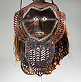 Mask (Buk, Krar, or Kara), Turtle shell, wood, cassowary feathers, fiber, resin, shell, paint, Torres Strait Islander