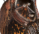 Mask (Buk, Krar, or Kara), Turtle shell, wood, cassowary feathers, fiber, resin, shell, paint, Torres Strait Islander