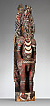 House-post Figure, Wood, paint, fiber, Kambot people
