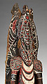 House-post Figure, Wood, paint, fiber, Kambot people