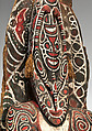 House-post Figure, Wood, paint, fiber, Kambot people