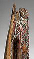 House-post Figure, Wood, paint, fiber, Kambot people