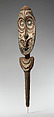 Ceremonial Fence Element, Wood, paint, shell, Iatmul people