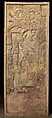 Portrait of a seated ruler receiving a noble (Stela 5), Maya artist(s), Limestone, paint, Maya