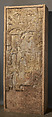 Portrait of a seated ruler receiving a noble (Stela 5), Maya artist(s), Limestone, paint, Maya