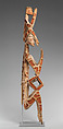 Double ancestor figure, Asmat artist, Wood, paint, fiber, Asmat people