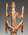Double ancestor figure, Asmat artist, Wood, paint, fiber, Asmat people