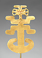 Anthropomorphic Pendant, Gold, Tolima