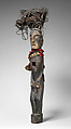 Ganagana (ancestor figure), Toba Batak artist, Wood, fiber, tradecloth, horse hair, cowrie shells, glass beads, brass, iron nails, bone, seeds, feathers, Toba Batak people