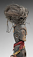Ganagana (ancestor figure), Toba Batak artist, Wood, fiber, tradecloth, horse hair, cowrie shells, glass beads, brass, iron nails, bone, seeds, feathers, Toba Batak people