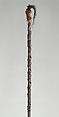 Tunggal panaluan (ritual staff), Toba Batak artist(s), Wood, cotton, horse hair, metal, feathers, Toba Batak people
