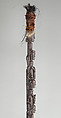 Tunggal panaluan (ritual staff), Toba Batak artist(s), Wood, cotton, horse hair, metal, feathers, Toba Batak people
