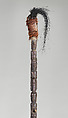 Tunggal panaluan (ritual staff), Toba Batak artist(s), Wood, cotton, horse hair, metal, feathers, Toba Batak people