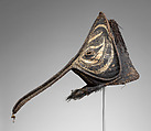Initiation Mask, Iatmul artist (?), Fiber, cassowary feathers, paint, Iatmul (?)