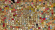 Between Earth and Heaven, El Anatsui (Ghanaian, born Anyako, 1944), Aluminum, copper wire