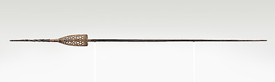 Spear, Jukaim, Wood, paint, Asmat people