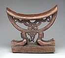 Headrest, Waropen artist, Wood, Cenderawasih Bay region