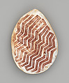 Engraved pearl shell, Carved Australian Gold-Lipped Pearl Shell, Pinctada Maxima [not endangered], natural earth pigments, Western Australia