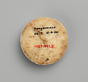 Pendant or Head Ornament (Kapkap), Tridacna shell, turtle shell, fiber, Bougainville Island