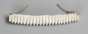 Pendant (Marremarre Lagelag or Buni), Tridacna shell, fiber, Marshallese people